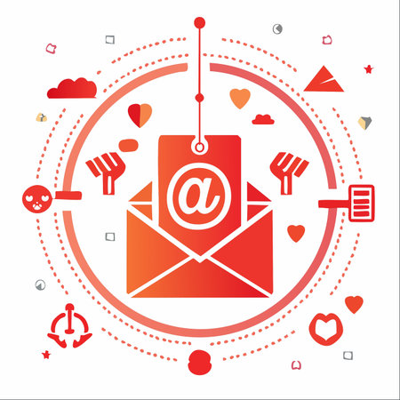 A conceptual vector illustration depicting the dangers of email phishing and online scams.のイラスト素材