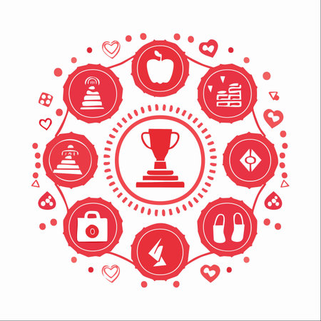 A conceptual vector illustration depicting the path to achievement.のイラスト素材