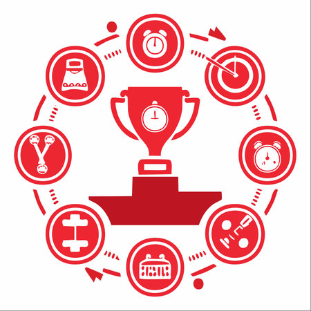 A vector illustration showcasing the key elements of success.のイラスト素材