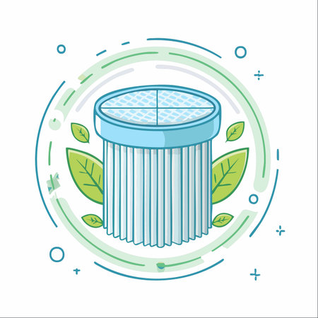 An illustration representing the core of clean living technology.のイラスト素材