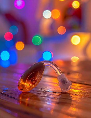 A macro shot of a clean glass quartz banger resting on a wooden surface.の素材