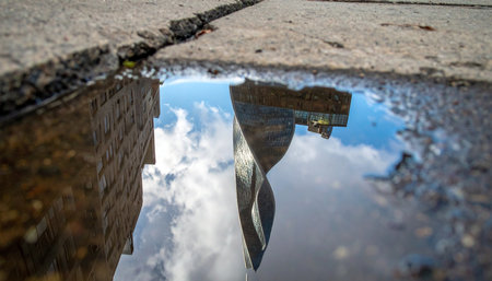 A glimpse of the future seen through the cracks of the present.の素材