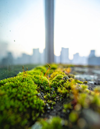 In the heart of the bustling city, a tiny world thrives.の素材