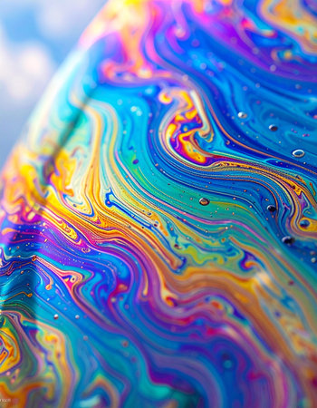 A mesmerizing macro view into a universe of color.の素材