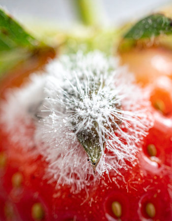 An extreme macro photograph captures the intricate and unsettling beauty of decay.の素材