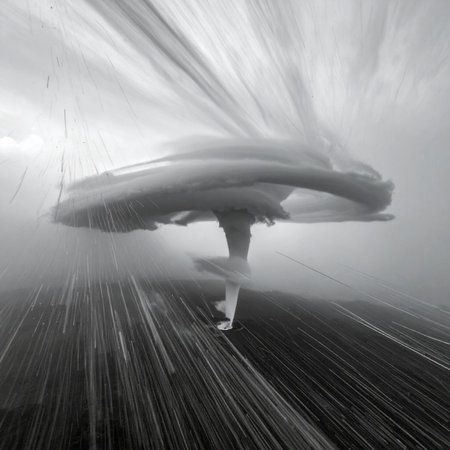 From beneath the waves, a racing yacht slices through the water with incredible speed.の素材