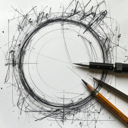 A close-up view captures the raw energy of the creative process.の素材