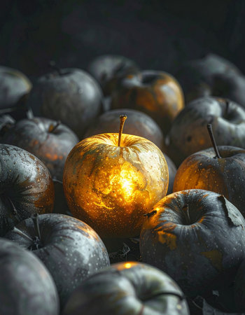 In a crowd of decay and conformity, one brilliant idea shines through.の素材