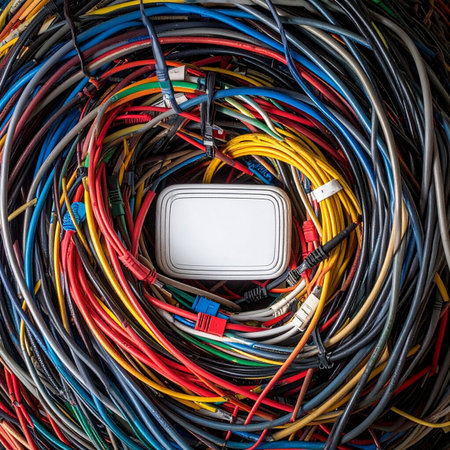 At the heart of our seamless digital world lies a hidden, chaotic reality.の素材