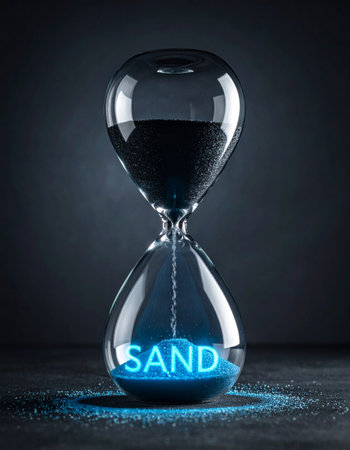 An ancient symbol of time is reimagined for the digital age.の素材