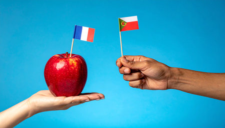 A symbolic representation of international relations.の素材