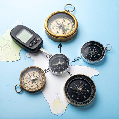 With a map of India spread out, the journey begins not on the road, but with a choice.の素材