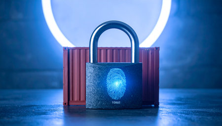 In a world of digital threats, this advanced padlock stands as the ultimate guardian.の素材