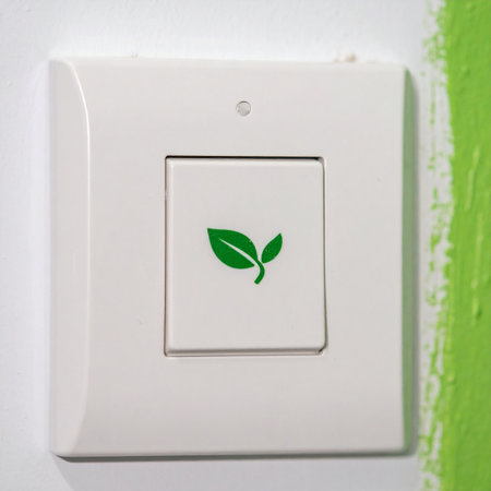 A simple flick of the switch becomes a powerful statement for environmental responsibility.の素材