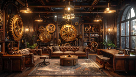 Step into a world where Victorian elegance meets industrial innovation.の素材