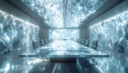 Step into the future of corporate power in this state-of-the-art boardroom.の素材