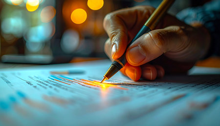 In the quiet of the late hours, a pivotal decision is made.の素材