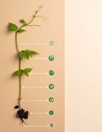 From a tiny seed to a flourishing sprout, this image visualizes the remarkable journey of growth.の素材