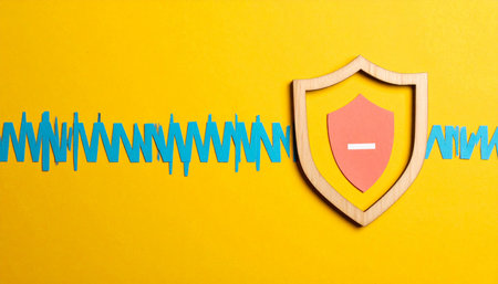 A conceptual image illustrating the principle of protection and risk management.の素材