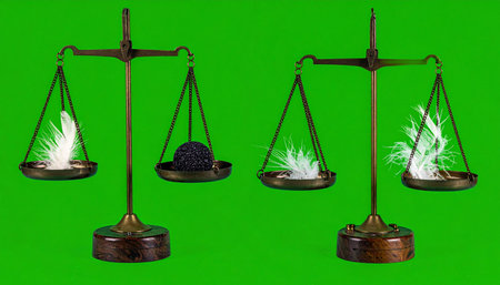 A visual representation of the classic riddle, illustrating the concepts of mass, density, and value.の素材