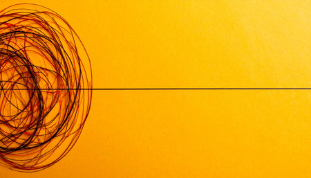 A visual metaphor for problem-solving and finding clarity.の素材