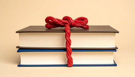 A thoughtful present for the avid reader or a symbol of the invaluable gift of knowledge.の素材