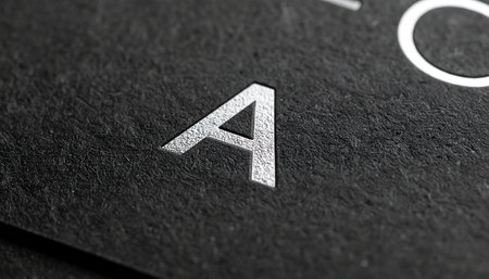 A detailed macro shot captures the letter 'A' on a textured black keyboard.の素材