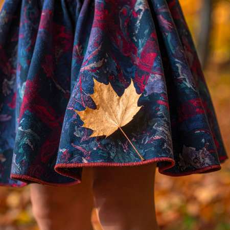 Capturing a fleeting moment of fall's beauty.の素材