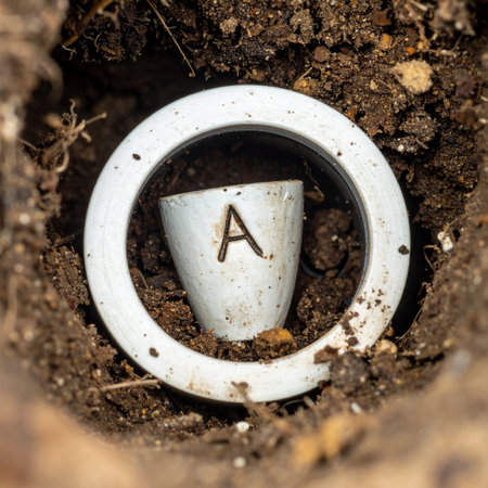 The first piece of evidence is unearthed at an archaeological dig.の素材