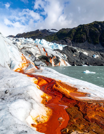 Glacier in Iceland, Europeの素材