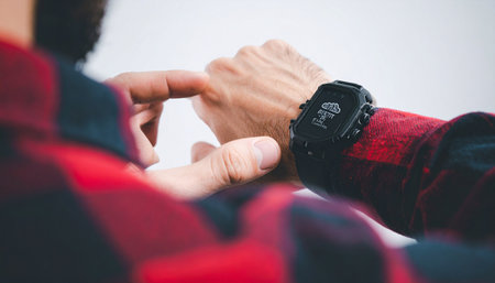 A close-up view of two people collaborating on their next move.の素材