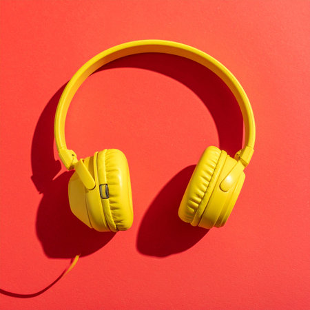 Tune out the world and turn up the volume.の素材