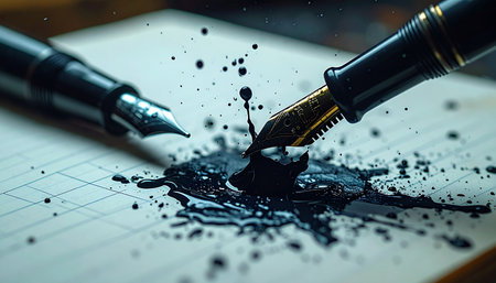 A dramatic close-up captures the chaotic beauty of a mistake.の素材