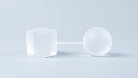 A minimalist visual representing the transformation of an idea or process.の素材