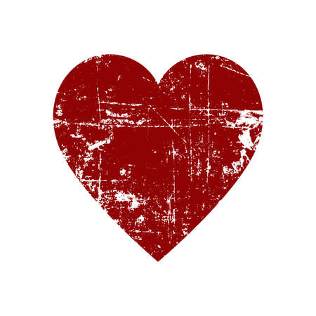 Grunge heartのイラスト素材
