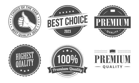 quality labelsのイラスト素材