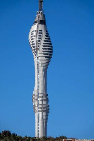 Istanbul, Uskudar / Turkey 03.11.2020 Camlica Hill and Camlica TV Tower,のeditorial素材