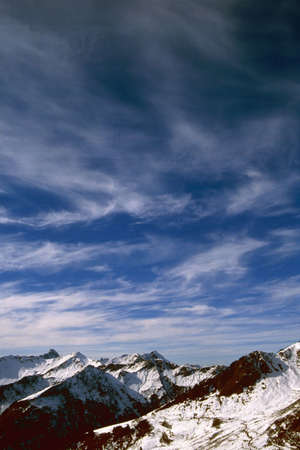 Deep blue heaven in the austrian mountains