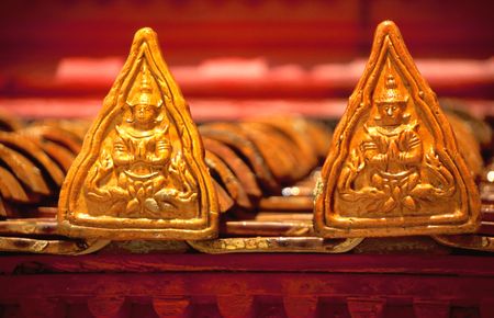 Buddhist temple Wat Benchamabophit in Bangkok, Thailandの写真素材