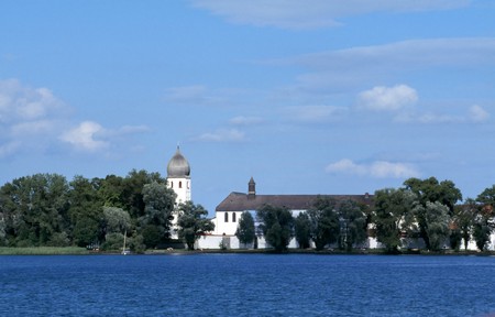 Die Fraueninsel im Chiemsee in Bayern