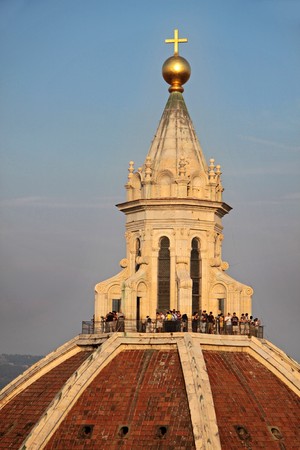 Dome of Santa Maria del Fiore in Florenceの写真素材
