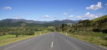 Country Road on the Coromandel Peninsula, North Island, New Zealand