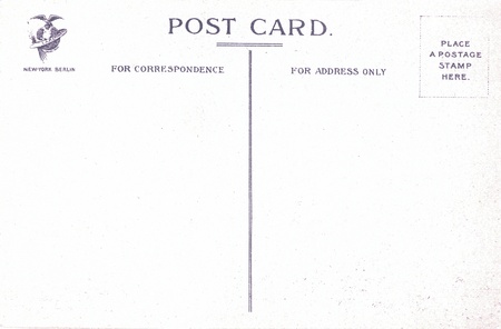 Empty historic post card from England as templateのeditorial素材