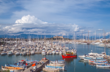 Marina of Antibes, Cote Azur, Franceのeditorial素材
