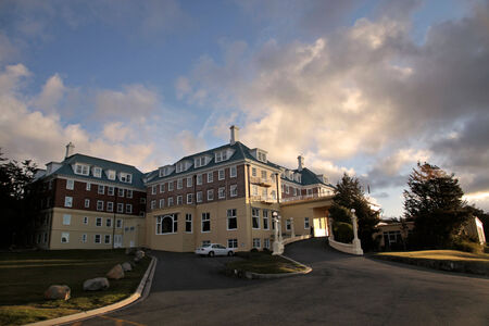 Chateau Tongariro in Tongariro National Park, Manawatu-Wanganui, New Zealandのeditorial素材