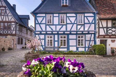 Old town of Eltville Rheingau Hesse Germanyのeditorial素材