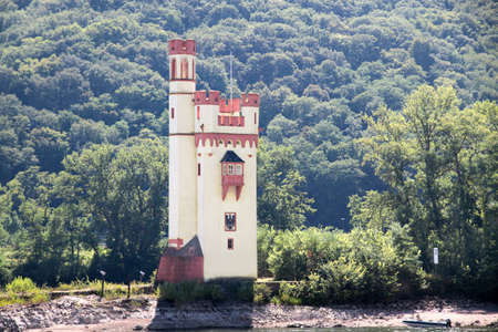 Tower near Bingen in the Middle Rhine Valley, Germanyのeditorial素材