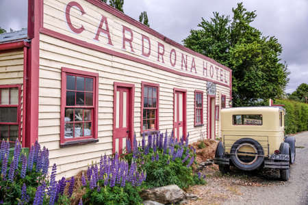 Historical Cardrona Hotel, Otago, South Island, New Zealandのeditorial素材
