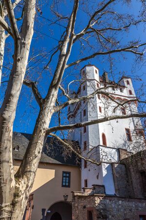 Electoral Castle of Eltville, Rheingau, Hesse, Germanyのeditorial素材