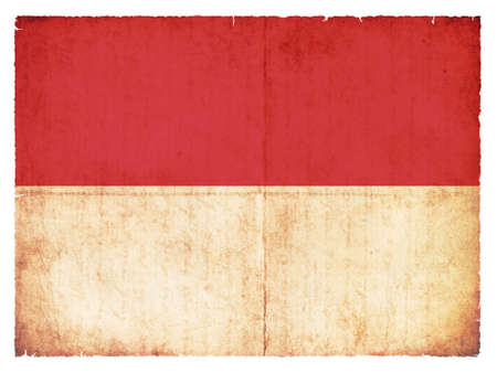 National Flag of Monaco created in grunge styleの写真素材